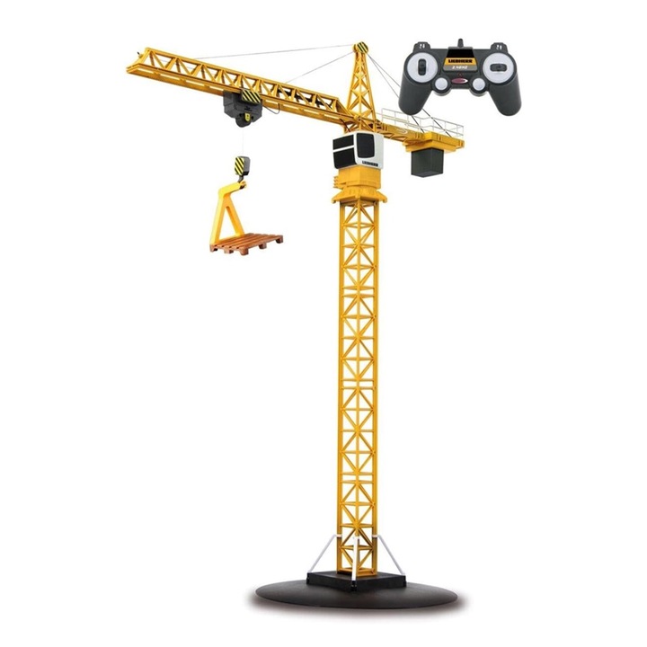 Детска кран Jamara Liebherr 4432973, Дистанционно управление, 2, 4 GHz, 1:20, 101 x 75 × 36 см, Жълт