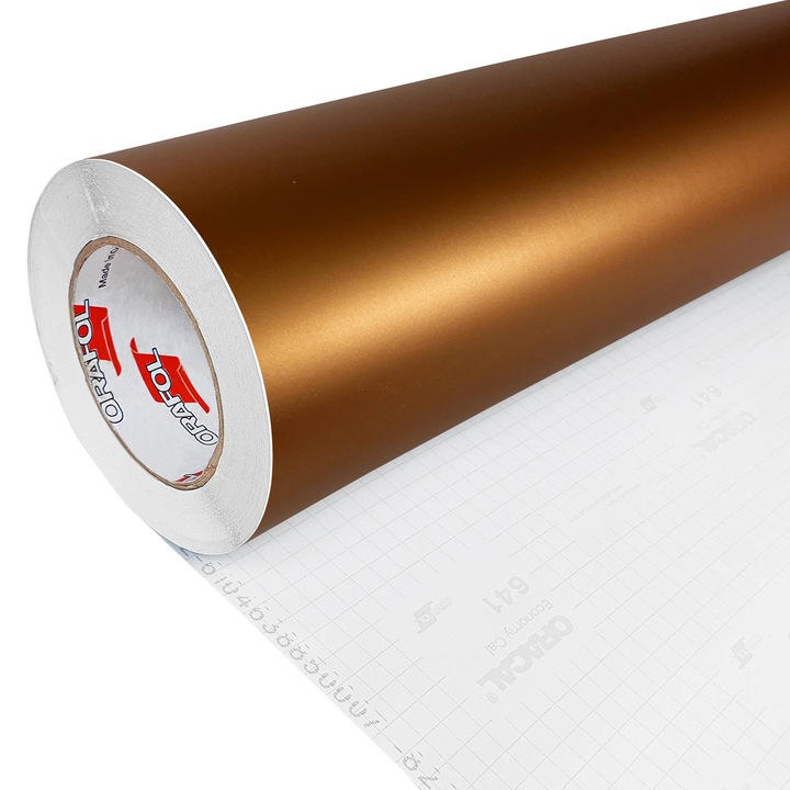 Autocolant mobila de bucatarie, 100 x 5000 cm, DecoMeister®, Model Cupru Mat, VM092-100R5000