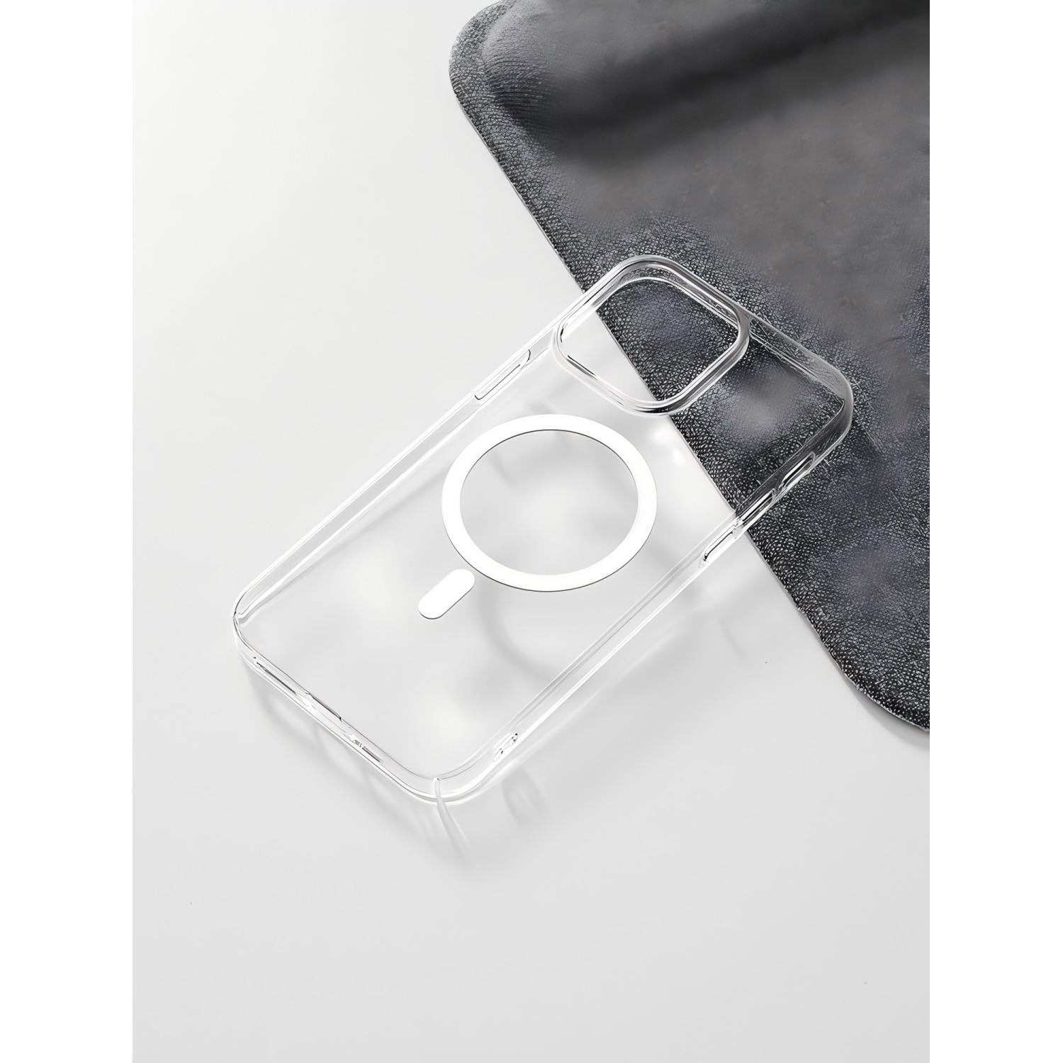 Husa compatibila cu iPhone 13 Pro Max, compatibila cu MagSafe, TPU Magnetic Case, Transparenta