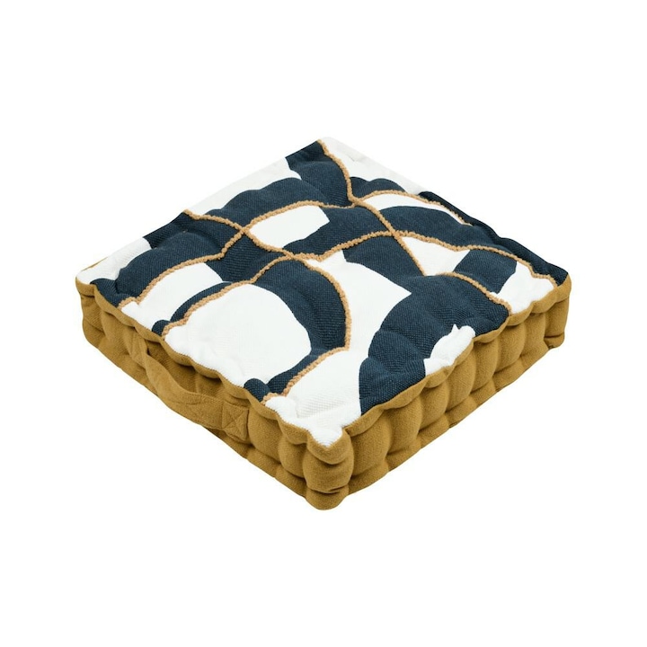 Perna De Podea, Stof, Paxton, Motiv Geometric, Umplutura Confortabila, Maner Convenabil, 45x45