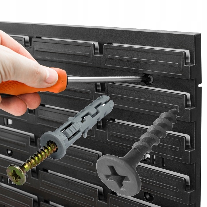 Set organizator accesorii Fluxar, 4 panouri, 2x raft scule