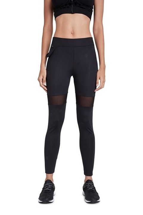 Colanti cu segmente semitransparente Rino, Negru, S