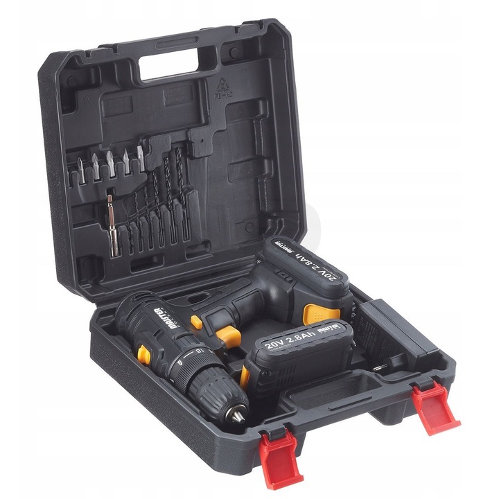 Masina de gaurit cu acumulator si accesorii Majster Polska MP0427