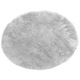 Килим, elSimone, Микрофибър, Овал, 160 x 160, Сив, Сребрист