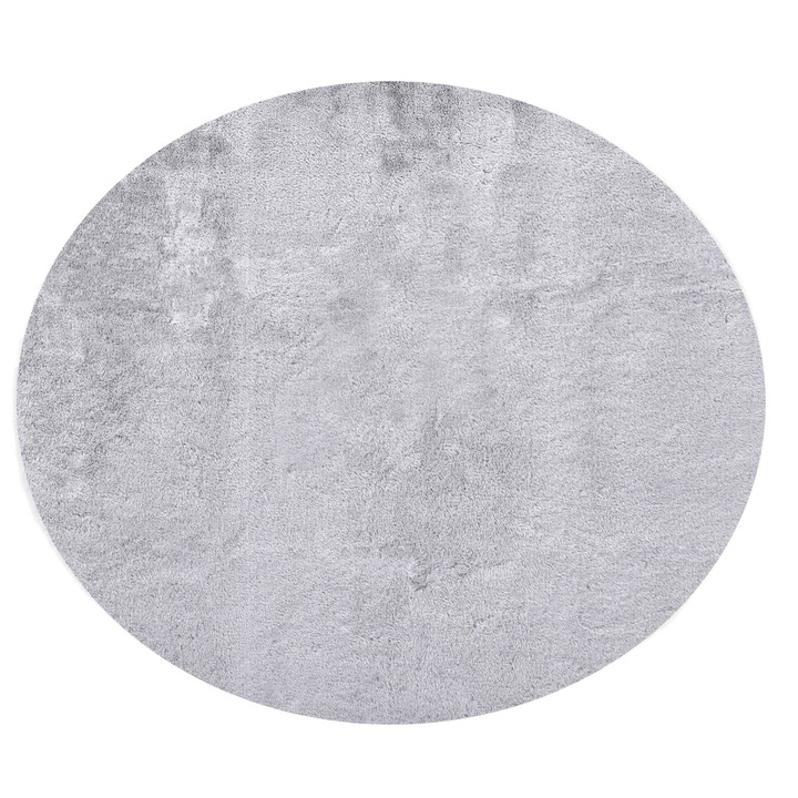 Килим, elSimone, полиестер, правоъгълник, 80 x 80, сив, сребрист