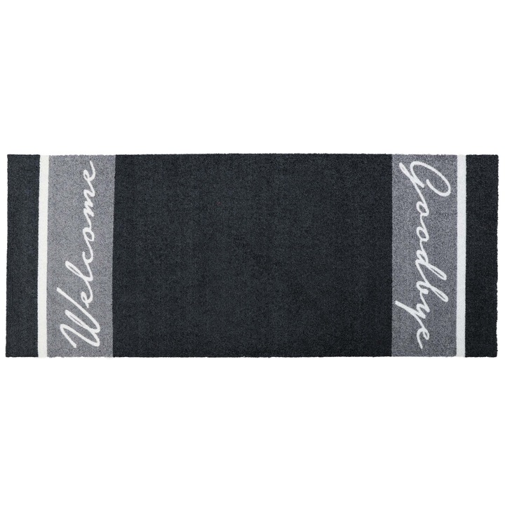 Bejárati ajtó csúszásgátló szőnyeg, elSimone, Textil, 66 x 150 cm, Téglalap, Fekete