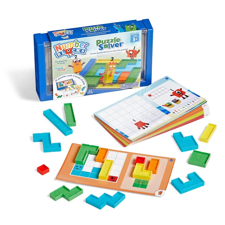 Numberblocks logikai játék, 16 darabból álló puzzle megoldás