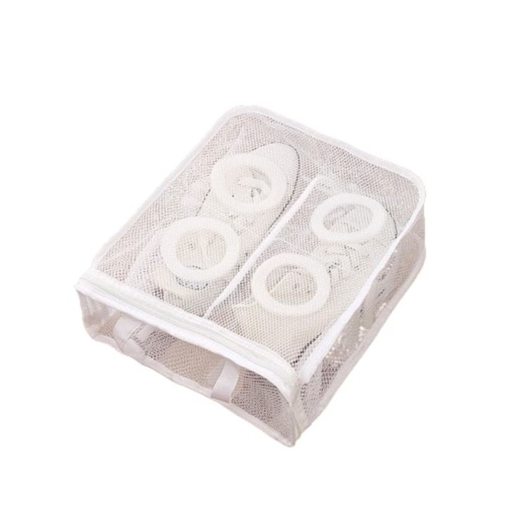 Sac pentru Spalare Incaltaminte, Leski, pentru Masina de Spalat, 36x30x12 cm, Alb