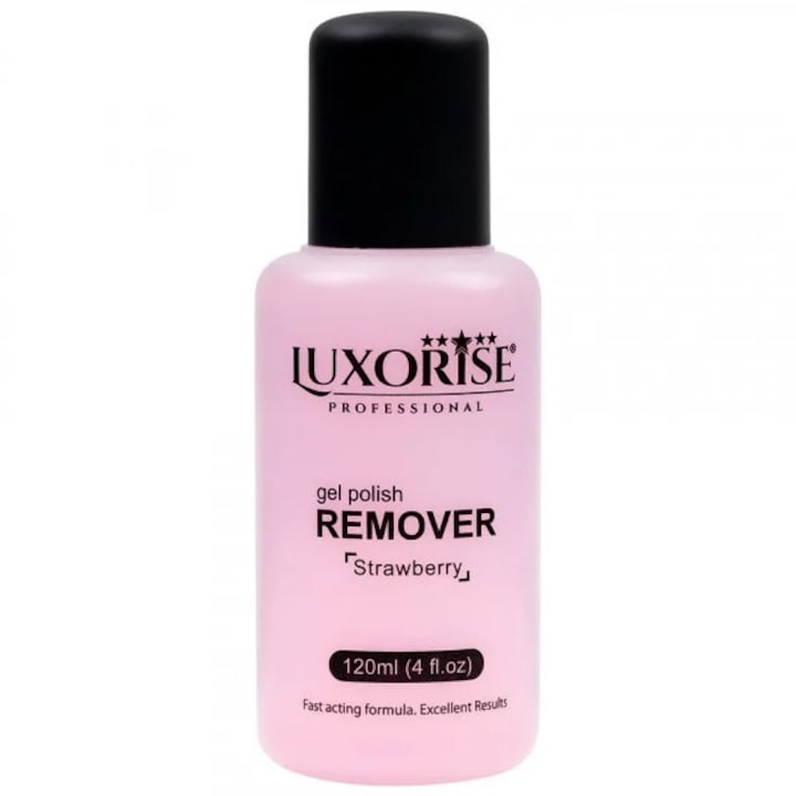 Dizolvant Soak-Off Remover Strawberry LUXORISE, 120ml