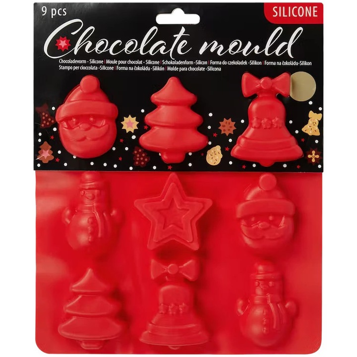 Matrita, Flexibila, Sigura Pentru Masina De Spalat Vase, Compatibila Cu Cuptorul, Rosu, Auriu