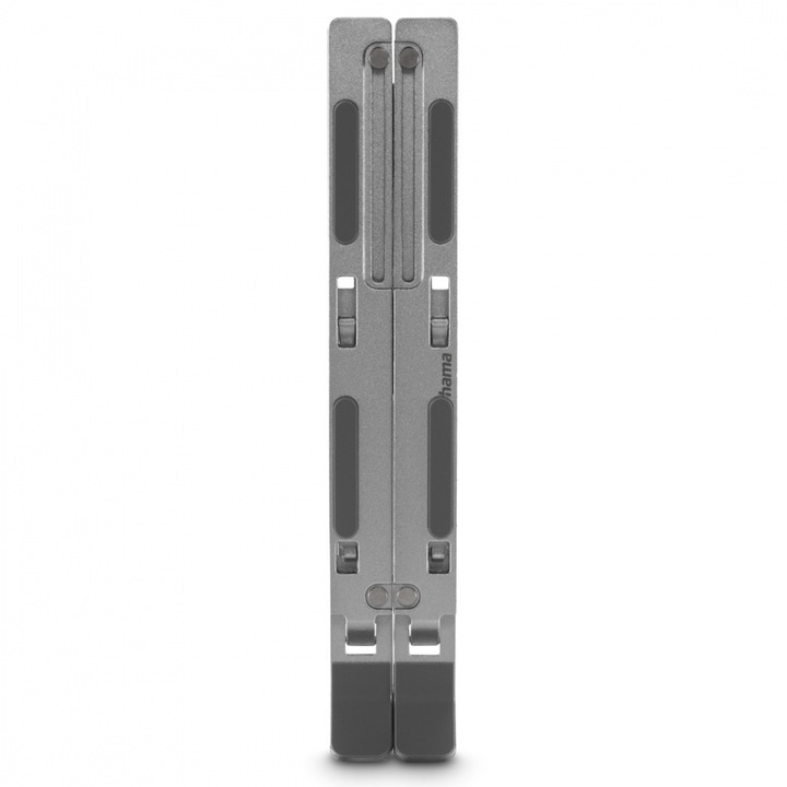 HAMA "Aluminium" стойка за лаптоп, сгъваема, накланяща се, до 39 см (15,4"), сребриста