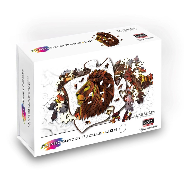 Fa puzzle Eureka! - Oroszlán, 121 db