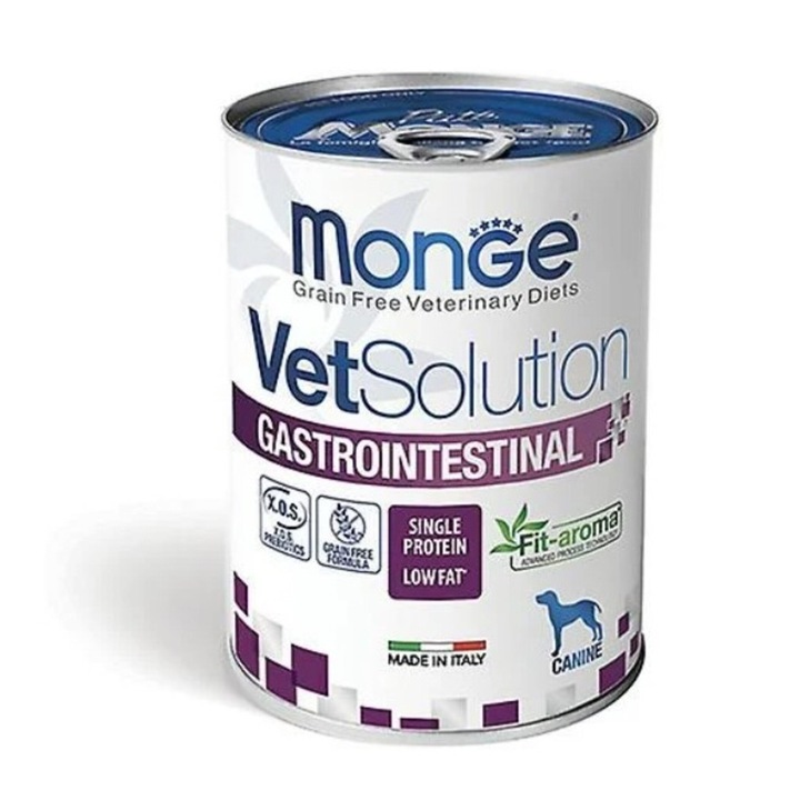 Hrana umeda pentru caini, Monge Vetsolution Gastrointestinal, 400 g