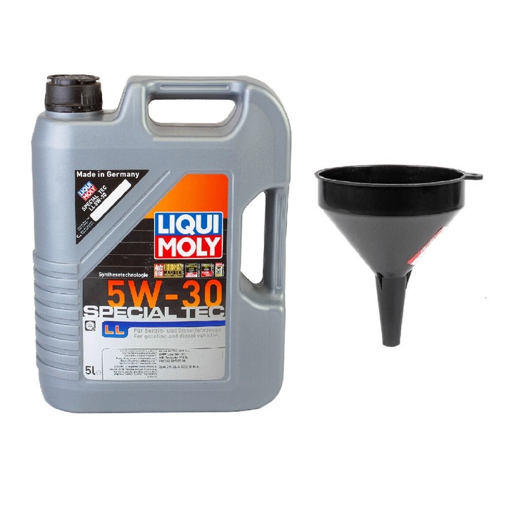 Set ulei motor 5L Liqui Moly Special Tec LL 5W30 + palnie 10cm