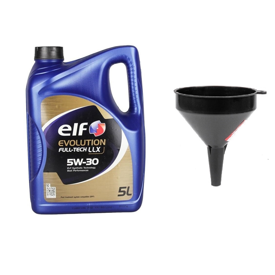 Set ulei motor 5L ELF Full-Tech LLX 5W30 + palnie 10cm