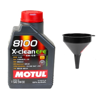 Set ulei motor 1L Motul 8100 X-Clean EFE 5W30 + palnie 10cm Set ulei motor 1L Motul 8100 X-Clean EFE 5W30 + palnie 10cm