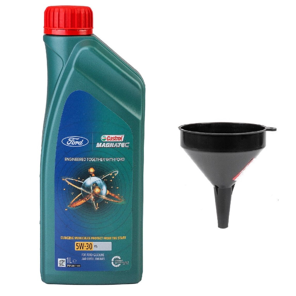 Set ulei motor 1L Castrol-Ford Magnatec A5 5W30 + palnie 10cm