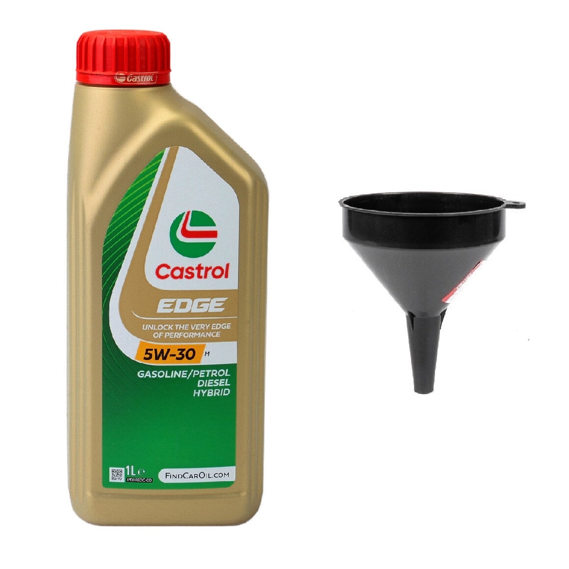 Set ulei motor 1L Castrol Edge M 5W30 + palnie 10cm