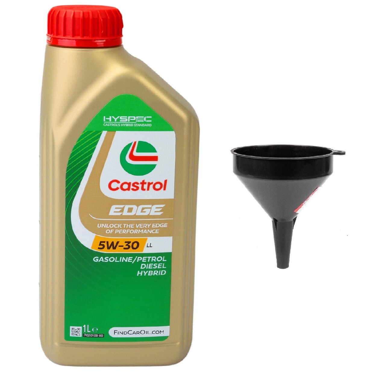 Set ulei motor 1L Castrol Edge LongLife 5W30 + palnie 10cm