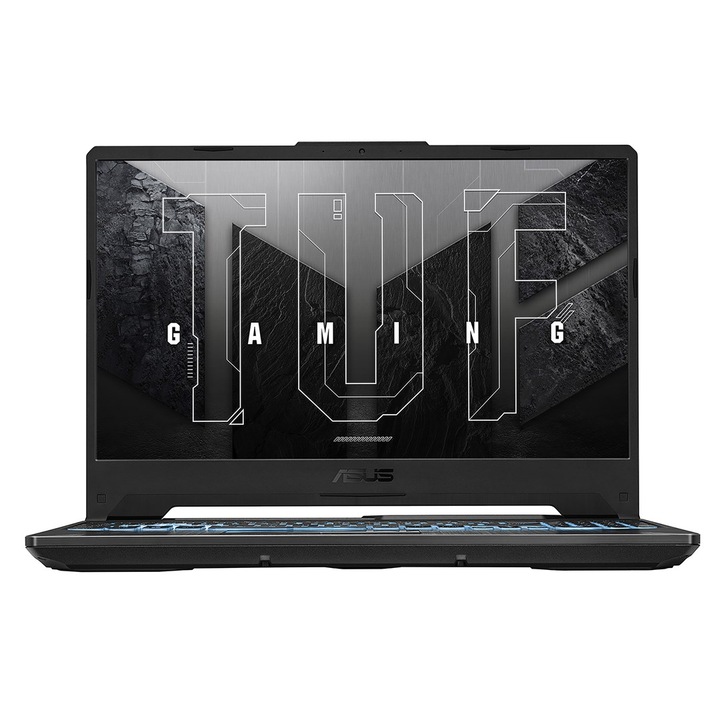 ASUS TUF Gaming A15 laptop, 15,6" Full HD, AMD Ryzen™ 5 7535HS 4,55 GHz-ig, 8 GB RAM DDR5 5600, 512 GB SSD, NVIDIA® GeForce® RTX 3050 4 GB, Windows 11 Home Black DDR5, Graphite