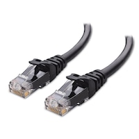 Cablu UTP Retea, SINBINTA, Cablu retea, Cablul de internet CAT 6, Cablu Ethernet de Internet cu Mufa, Conector RJ45, pentru Router, Modem, Comutatoare, Hub, Laptop, 1m Lungime, Negru