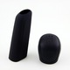 Set husa maner schimbator de viteze, cutie manuala, 5 trepte, culoare negru, compatibil cu diverse tipuri auturisme Dacia si Ford + husa pentru maner frana de mana negru