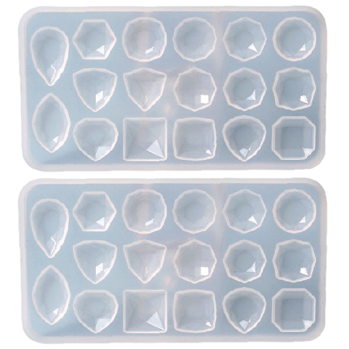 Set matrite din silicon, Enforose, 2 bucati, pentru bijuterii, 110x60x5mm