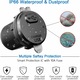 Incarcator rapid auto USB C 12V/24V QC 3.0 64W, priza duala, impermeabil, cu voltmetru LED