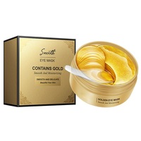 Set 60 Plasturi Hidrogel pentru Ochi, SINBINTA, Masca hidratanta, Plasturi pentru ochi - AntiCearcan, Cu Acid Hialuronic, Spirulina si Colagen, Eye Patch, Anti-imbatranire, Imbunatatiti cercurile intunecate, Auriu