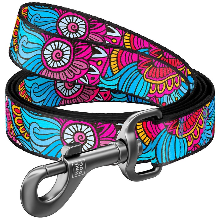 Lesa pentru caini, WAUDOG Nylon, Vara, L, 122 cm, 25 mm