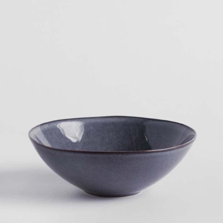 Bol celia, gri, Rotund