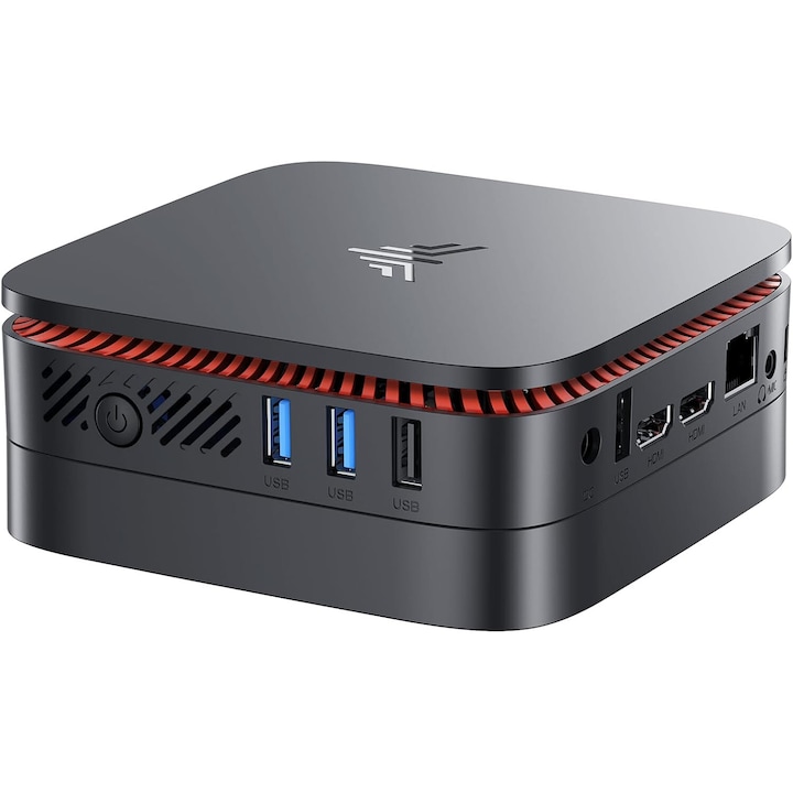 Компютър Windows 11, NiPoGi®, Мини, 16GB RAM+1TB SSD Intel Alder Lake N100, Wi-FI Double Band, BT 5.2, HDMI 2.0, 4K UHD, черен