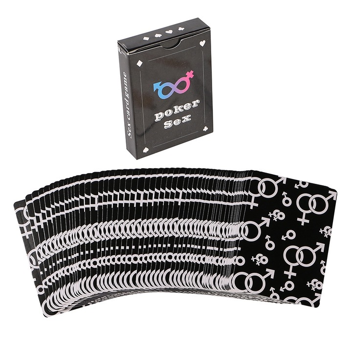 Еротични карти за игра за двойки, Nybgyy®, комплект от 54