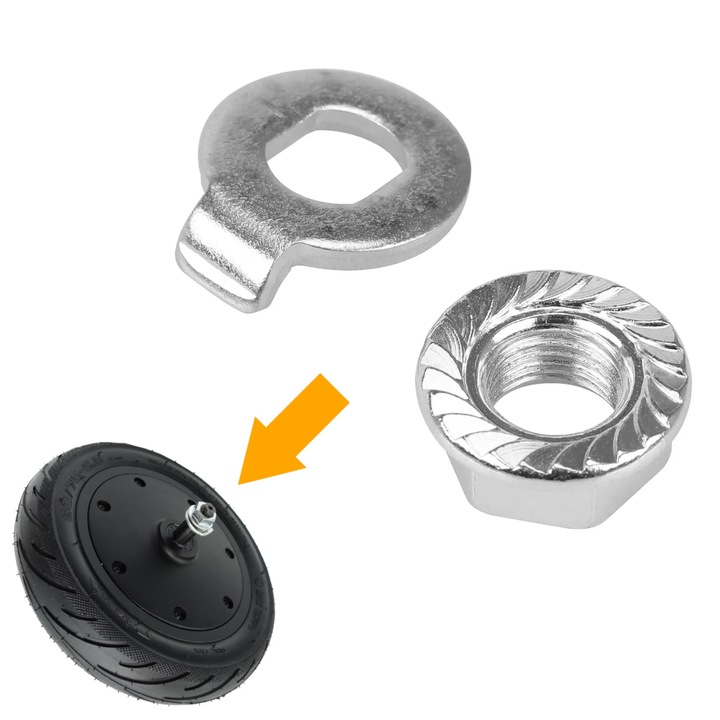 Piulita arbore motor + saiba de blocare