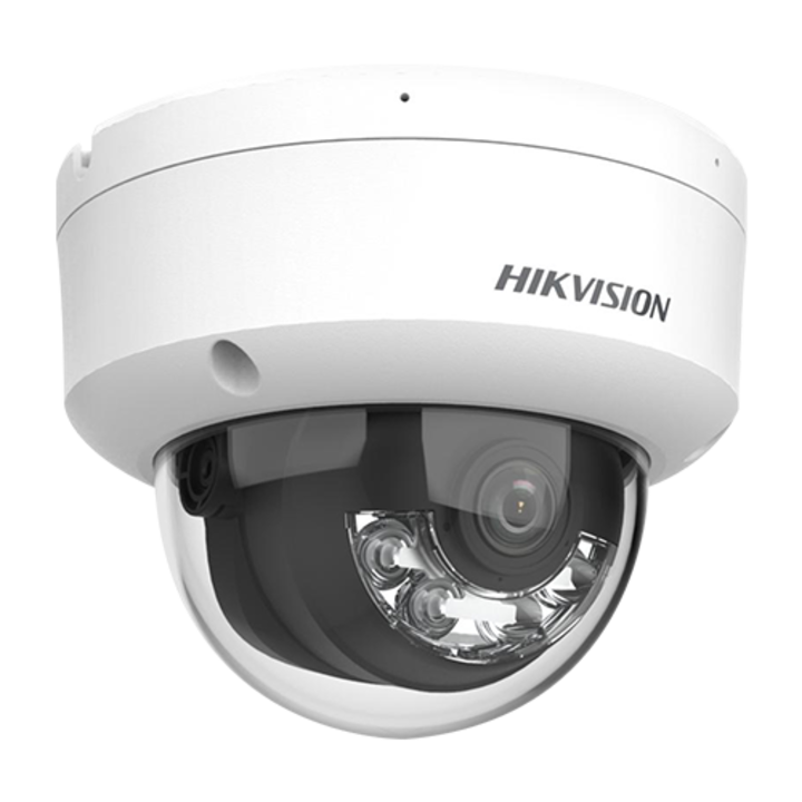 IP камера, 6MP, AcuSense, 2.8mm обектив, IR 30m, WL 30m, 2xMic, Аларма, IK10 - HIKVISION DS-2CD2163G2-LIS2U-2.8mm