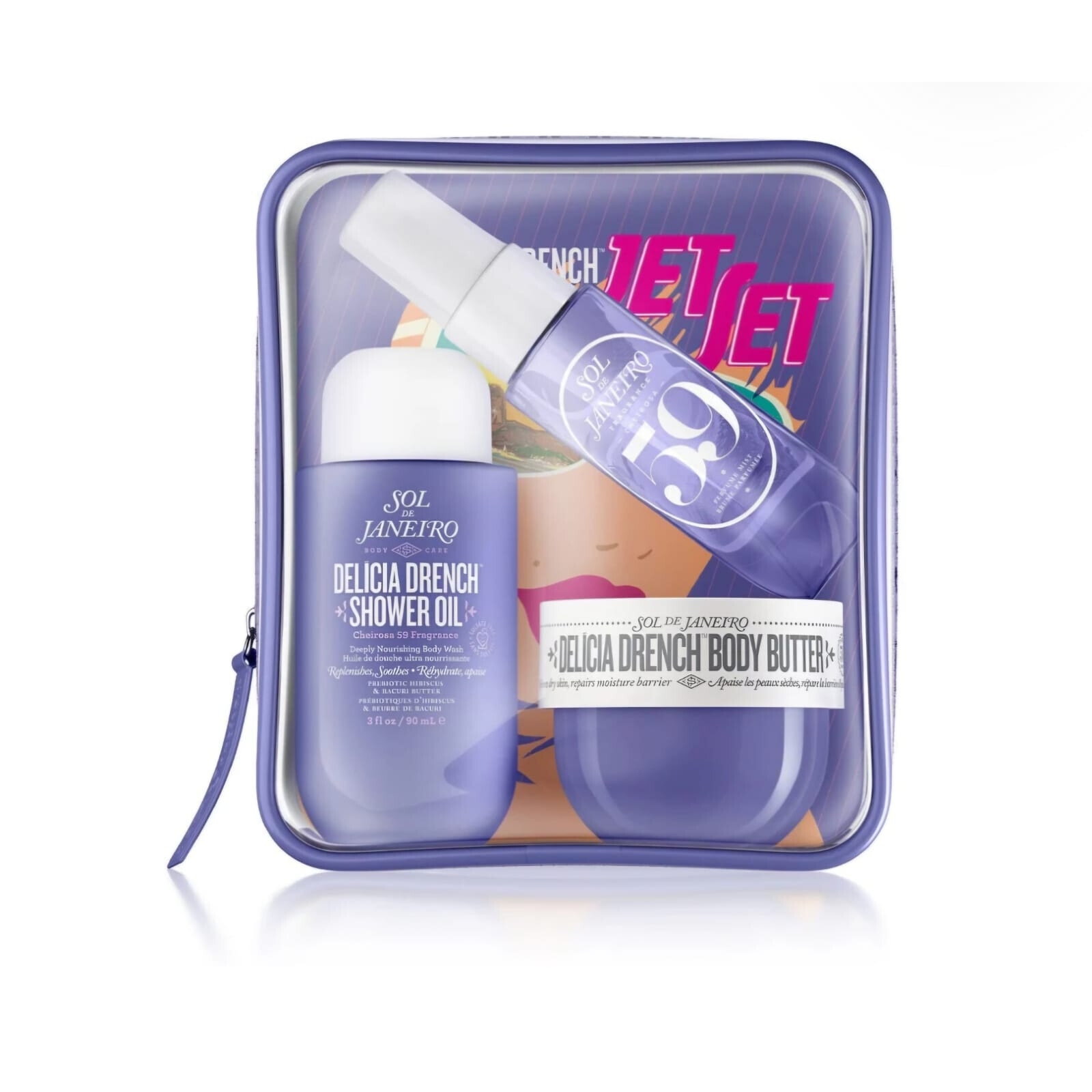 Set de ingrijire Sol De Janeiro, Delicia Drench Jet, 3 bucati, unt