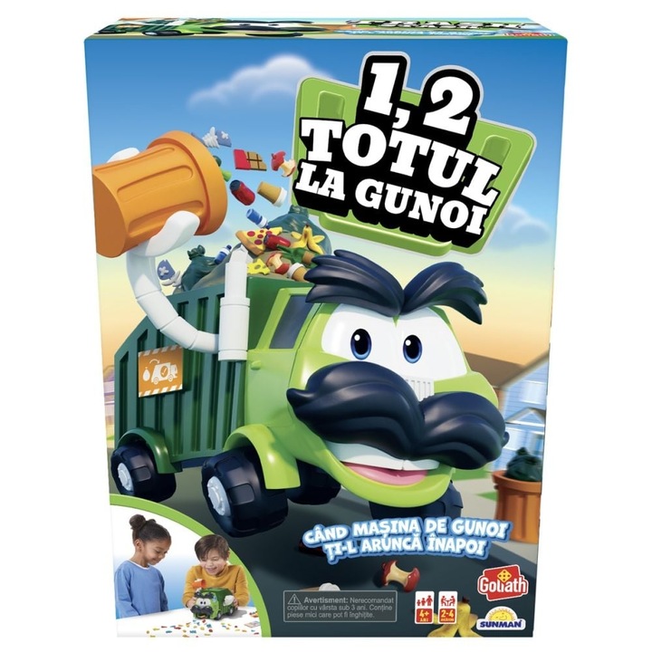 Interaktív társasjáték, Goliath, 1, 2 Minden a szemetesben