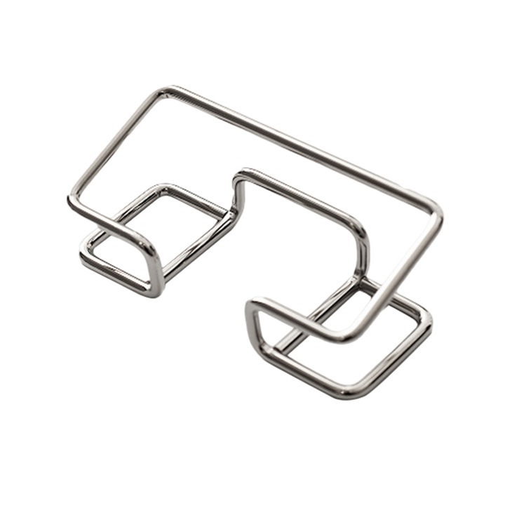 Златна метална поставка за документи за визитки, семпъл дизайн, комплект за подарък