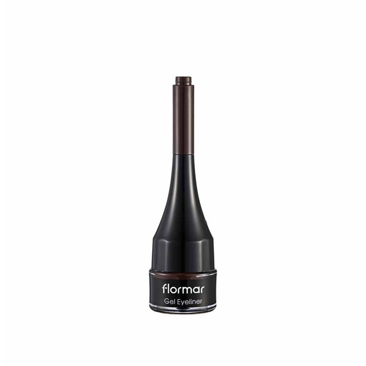 Tus Gel Eyeliner cu Pensula Flormar BOLE BROWN