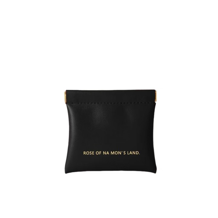 Geanta cosmetice, Piele ecologica, Multifunctionala, 12x11cm, Negru