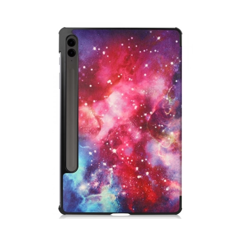 Husa pentru tableta pentru Samsung Galaxy Tab S9 Plus / S9 FE Plus Tab S10 Plus 12, 4 inch cu suport multi-unghi si functie sleep/wake, Galaxy negru