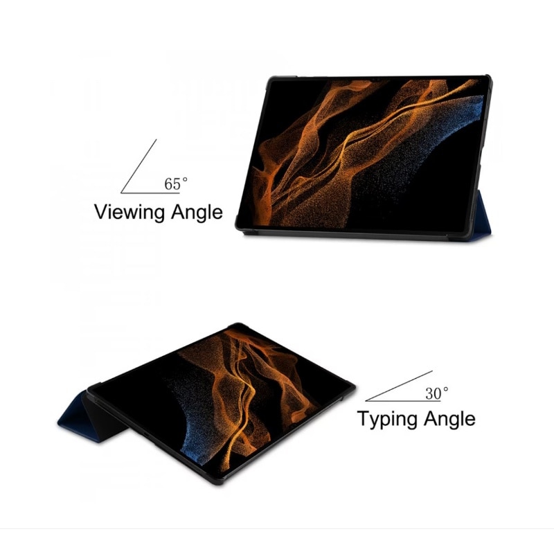 Husa pentru tableta pentru Samsung Galaxy Tab Galaxy Tab S9 Plus / S9 FE Plus Tab S10 Plus 12.4 inch Ultra Slim Stand Smart Cover, Hard PC Transparent Back Shell, Auto Wake/Sleep, Verde inchis