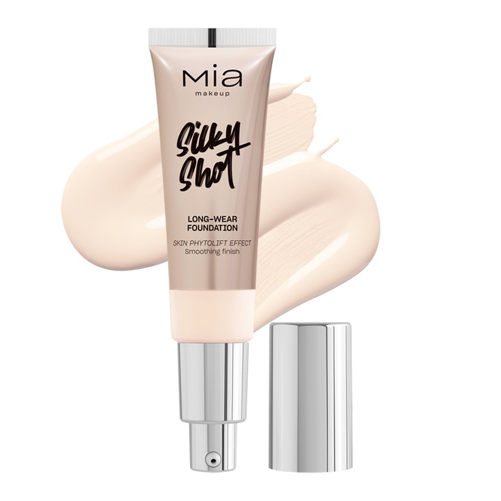 Alapozó Mia Makeup Silky Shot 01W, 30 ml