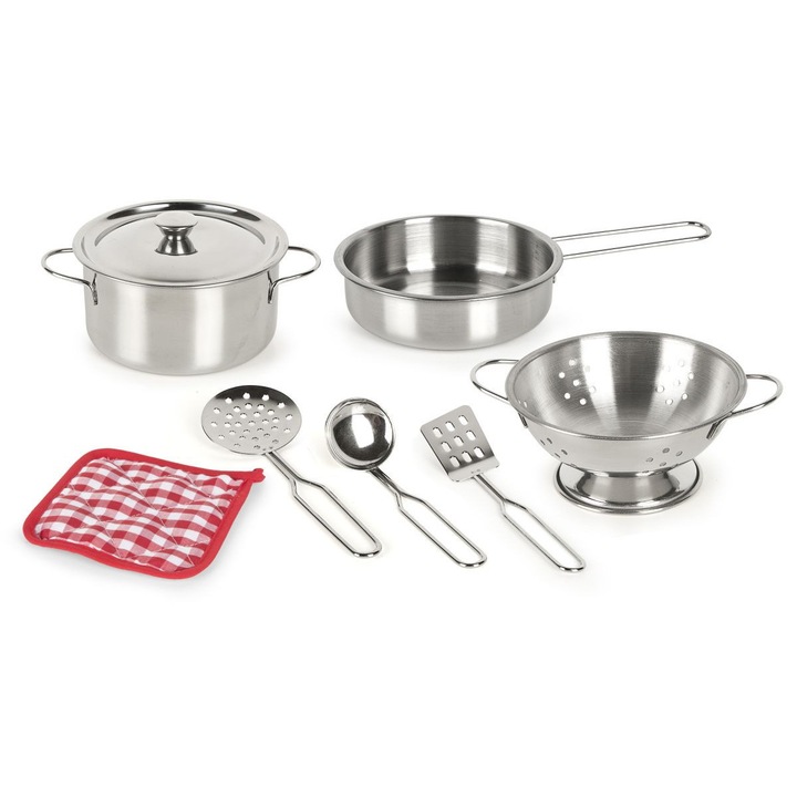 Set de oale metalice pentru joaca de bucatarie, Leomark