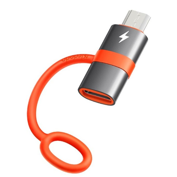 Адаптер Mcdodo USB-C към MicroUSB черен