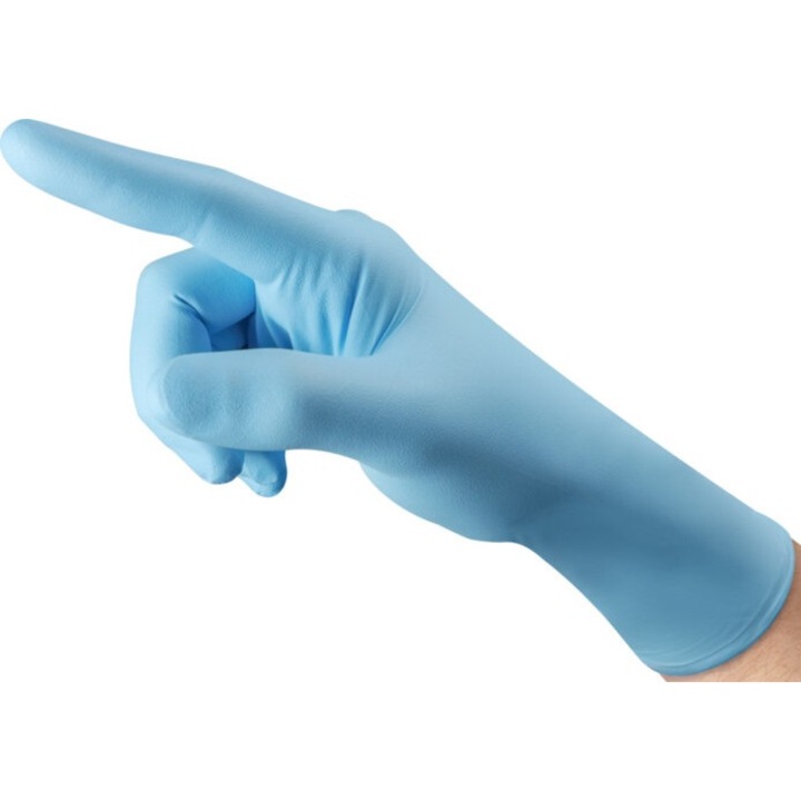 Set Manusi Nitril Microflex Ansell Set 100 buc Blue Marime XL