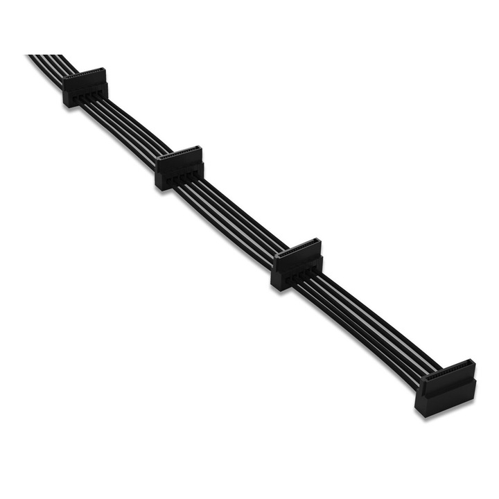 Cablu de alimentare, Be quiet!, 4 x SATA, 0.6 m, Negru