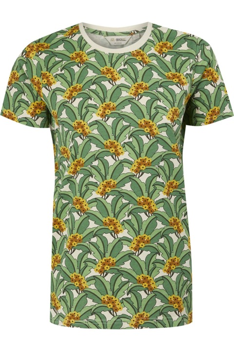 Női Orla Kiely Regatta póló, zöld, Melange katonai zöld