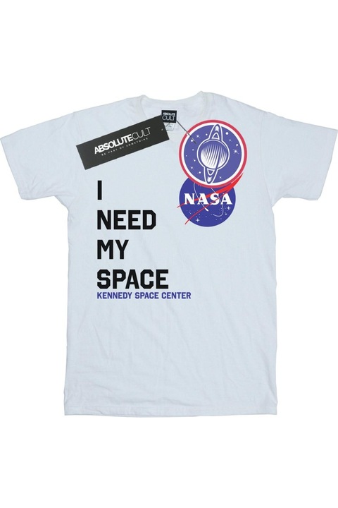 NASA I Need My Space férfi póló, fehér, Fehér