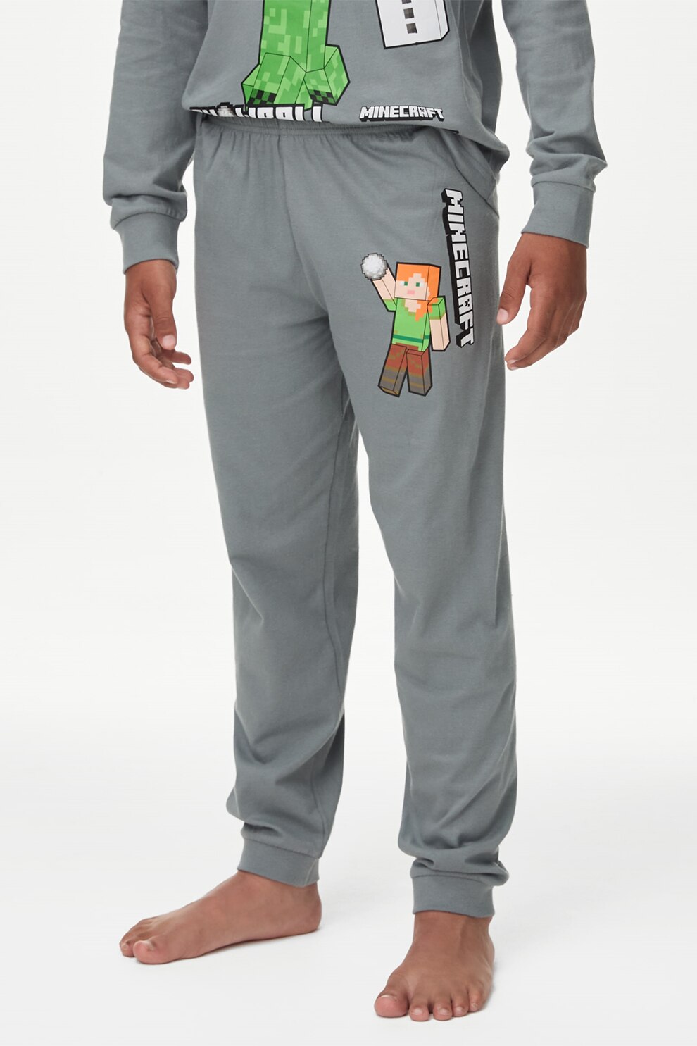 Marks Spencer, Pijama cu pantaloni lungi si imprimeu Minecraft